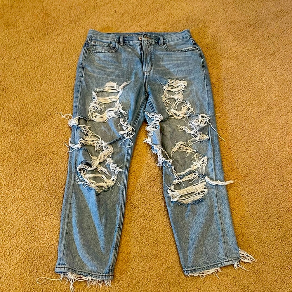 American Eagle ripped jeans